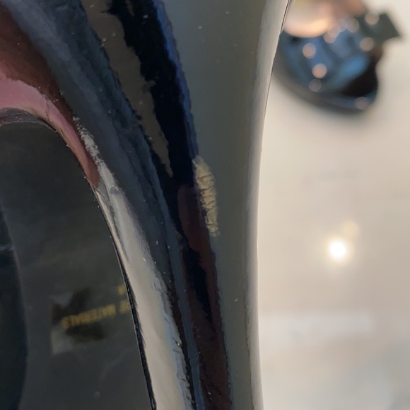 Charlotte Russe Peep Toe Heels Size 7 Black - Picture 14 of 14